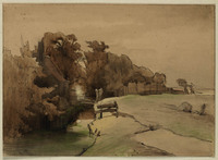 BB 053
<br/>
Weidelandschap met sloot en boerderij
<br/>
<em>Toulon, Karel Elias van (1816-1852)</em>